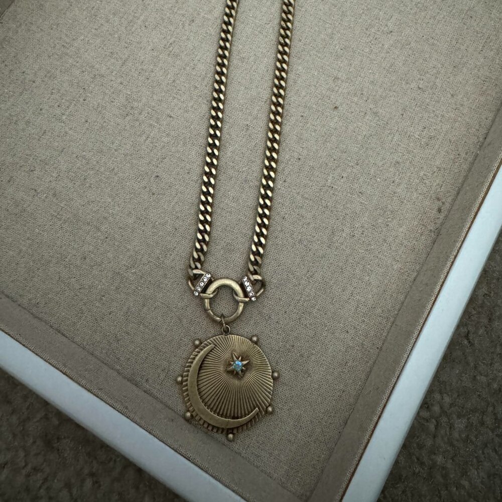 Stella and Dot Moon/Star Pendant (Like new, comes with box)